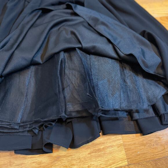 Way In Juniors 3 Black Beaded Backless Fit and Flare Sleeveless Party Dress Prom - Picture 6 of 9